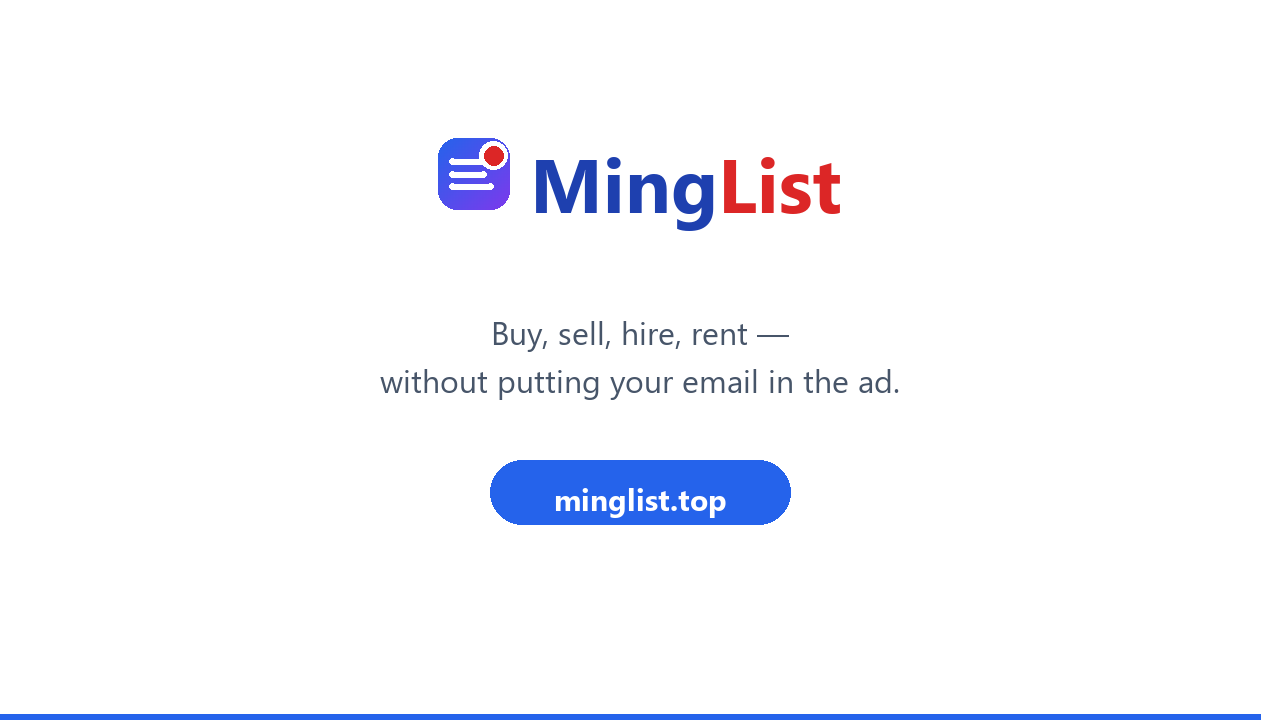 MingList — Free Local Classifieds, Email Never Shown screenshot 1