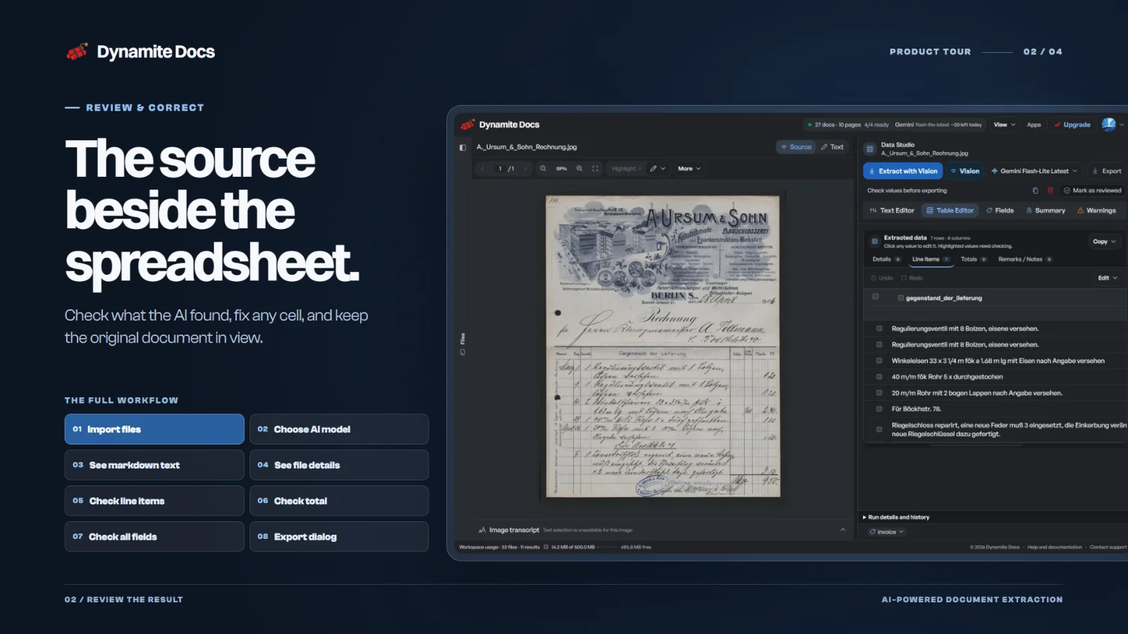Dynamite Docs -AI Powered Document Extraction for Accounting screenshot 2