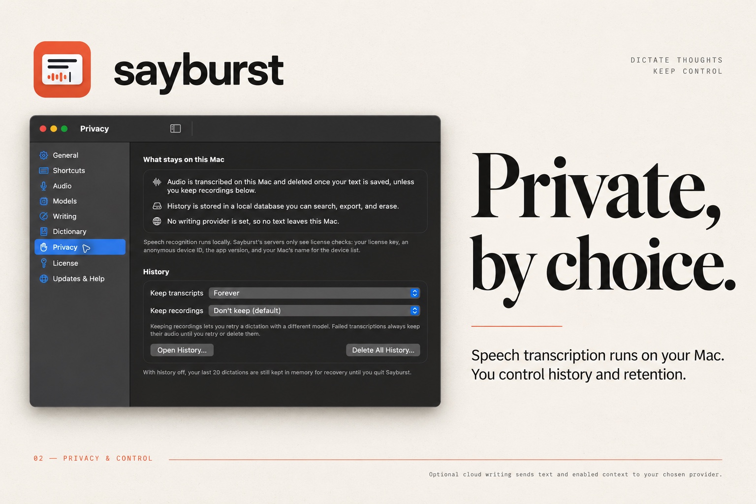 Sayburst screenshot 2