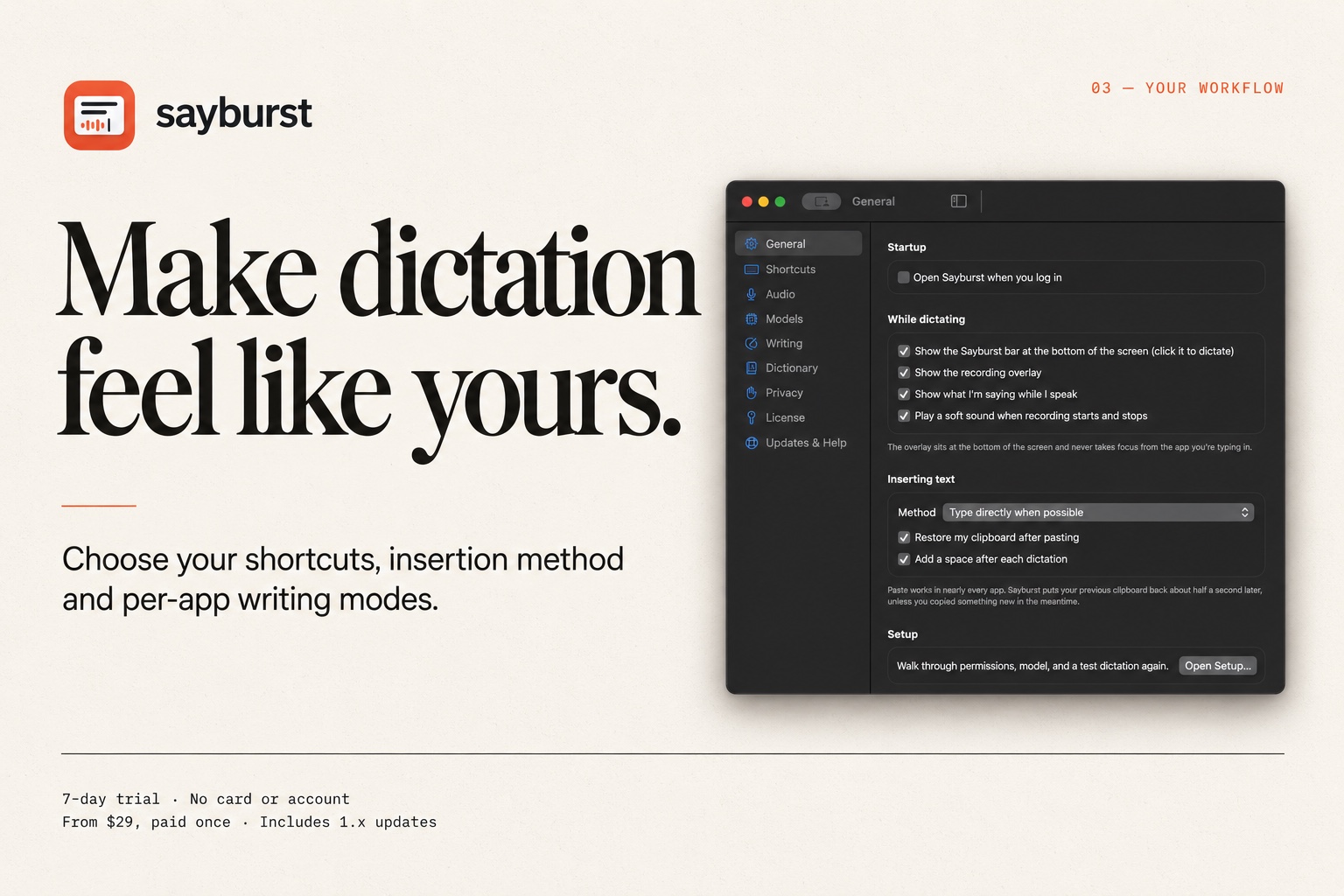 Sayburst screenshot 3