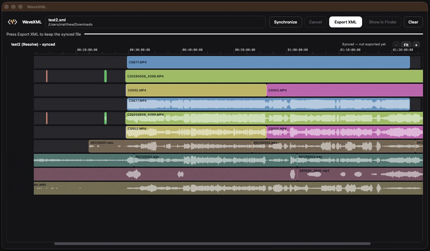 WaveXML screenshot 1