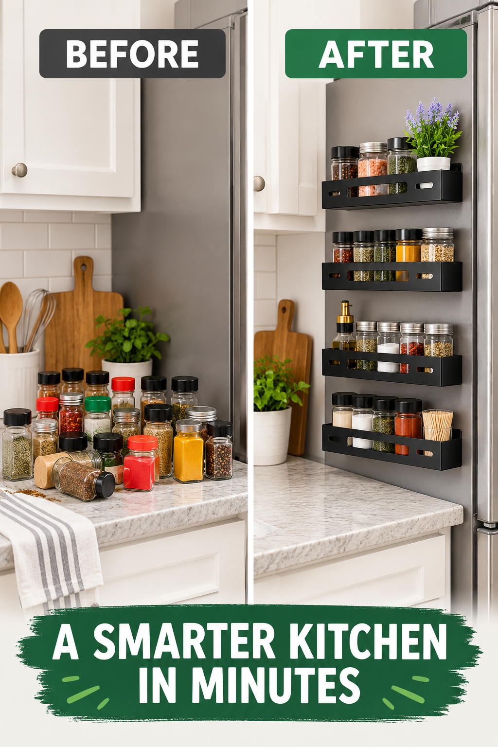 4-Pack Magnetic Spice Rack for Refrigerator screenshot 2