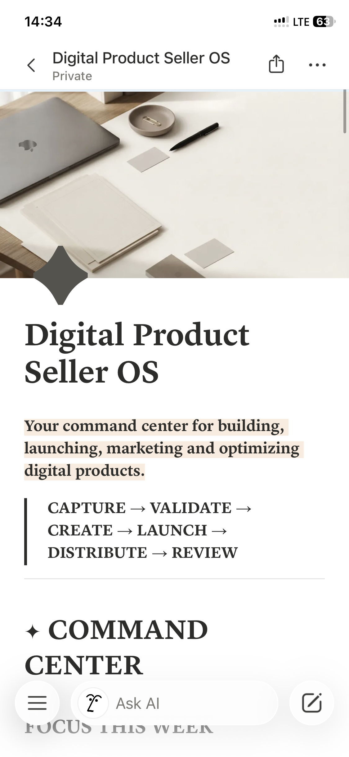 Digital Product Seller OS screenshot 1
