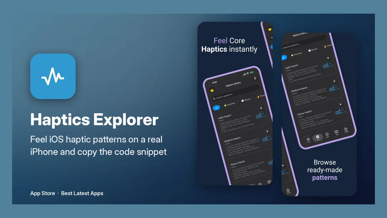 Haptics Explorer screenshot 1