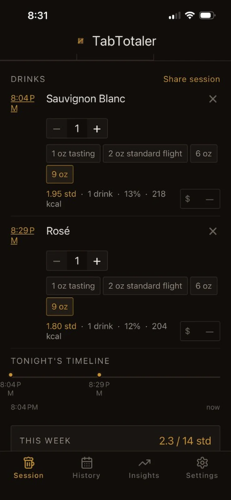 TabTotaler screenshot 3